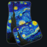 Alfombrilla De Coche La noche estrellada de Vincent Van Gogh<br><div class="desc">Vincent Van Gogh La Noche Estelar. Esta es una antigua obra maestra del pintor holandés Vincent Van Gogh. Esta bonita pintura del paisaje artístico tiene un color bonito,  vibrante y saturado. Vincent Van Gogh fue un pintor impresionista de post holandés. Esta imagen es de dominio público</div>