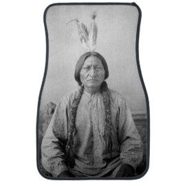 Alfombrilla De Coche Líder lakota sacudiendo a indígenas norteamericano