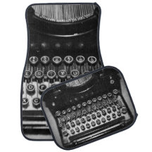 Máquina de escribir blanco y negro