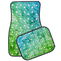 Mosaico verde acuamarino | flor de la vida