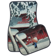 Nieve de la Tarde en el Río Edo Hasui Kawase Japon