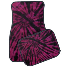 Patrón Retro Hippie Morado Rosa Negro Tie-Dye