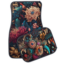 Personalizado moderno Monograma Colorido floral