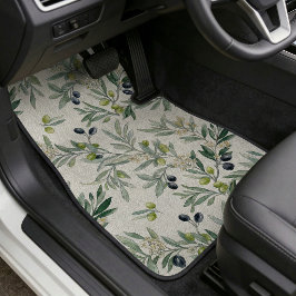 Alfombrilla De Coche Sage Green Watercolor French Country Olive