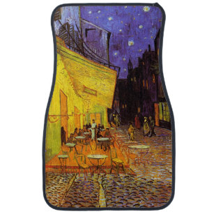 Alfombrilla De Coche Terraza del café de Vincent van Gogh en el Bello