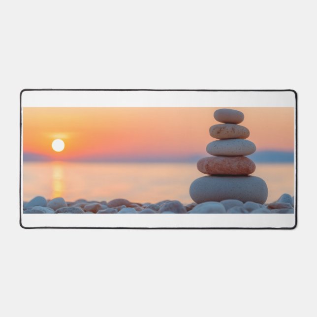 Alfombrilla de escritorio con amanecer (Anverso)