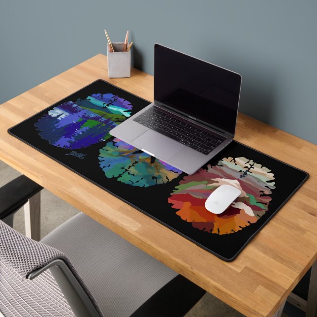 Alfombrilla de escritorio con arte cerebral (Oficina 2)
