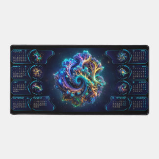 Alfombrilla de escritorio con arte fractal del esp