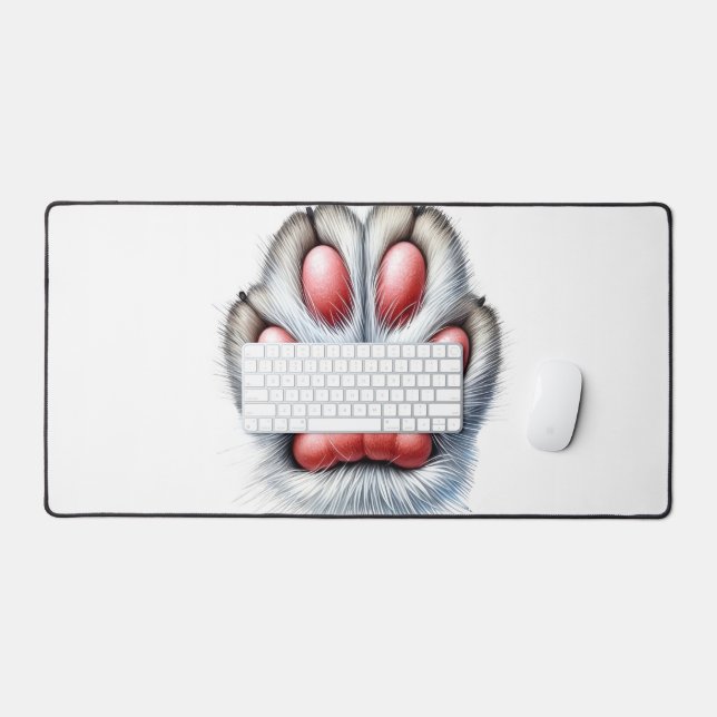 Alfombrilla de escritorio con forma de garra de ga (Teclado y ratón)