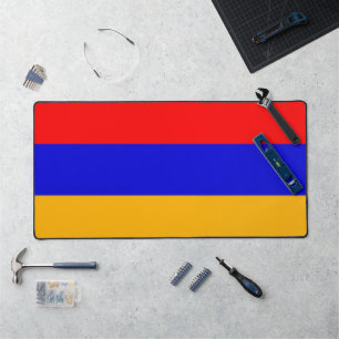 Alfombrilla de escritorio con la bandera de Armeni