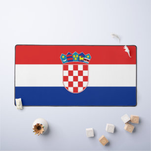 Alfombrilla de escritorio con la bandera de Croaci