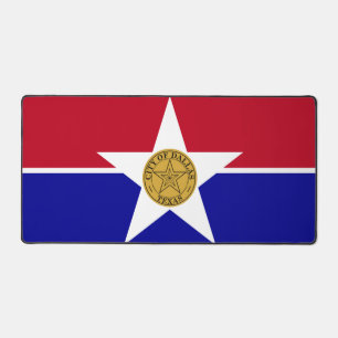 Alfombrilla de escritorio con la bandera de Dallas