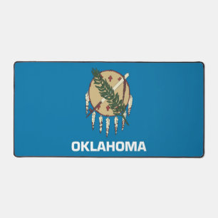 Alfombrilla de escritorio con la bandera de Oklaho