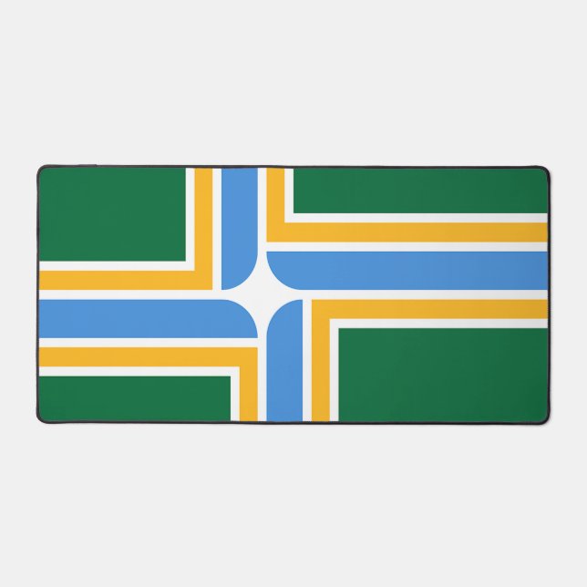 Alfombrilla de escritorio con la bandera de Portla (Anverso)