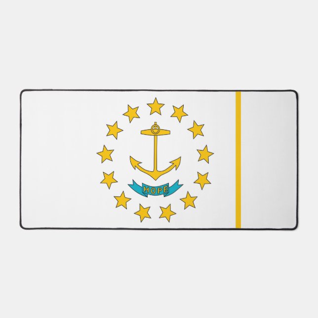 Alfombrilla de escritorio con la bandera de Rhode  (Anverso)
