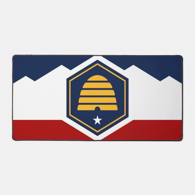 Alfombrilla de escritorio con la bandera de Utah,  (Anverso)