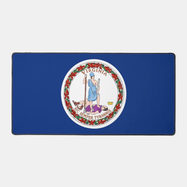 Alfombrilla de escritorio con la bandera de Virgin (Anverso)