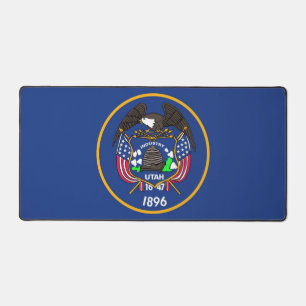Alfombrilla de escritorio con la bandera del estad