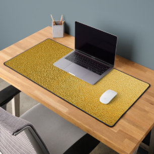 Alfombrilla de escritorio con textura de oro elega
