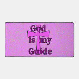 Alfombrilla de escritorio Cruz Morada Dios es mi G