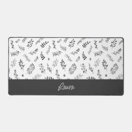 Alfombrilla de escritorio de diseño floral persona