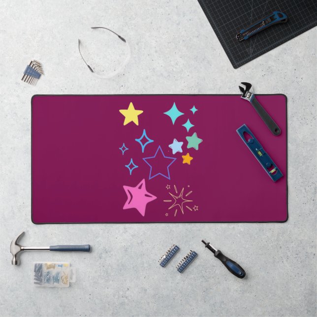 Alfombrilla de escritorio de estrellas (Puesto de trabajo)