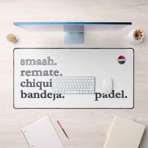 Alfombrilla de escritorio de Padel - Word Vibe Neg