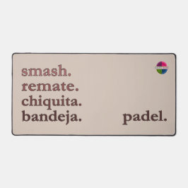 Alfombrilla de escritorio de Padel - Word Vibe Tau