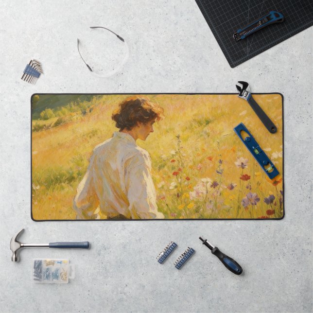 Alfombrilla de escritorio de pintura al óleo de ca (Puesto de trabajo)