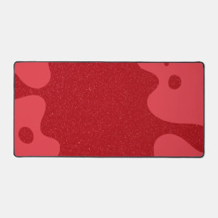 Alfombrilla de escritorio de ruido de blob rojo de