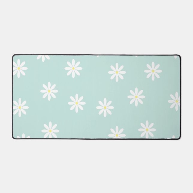 Alfombrilla de escritorio estética de flores de ma (Anverso)