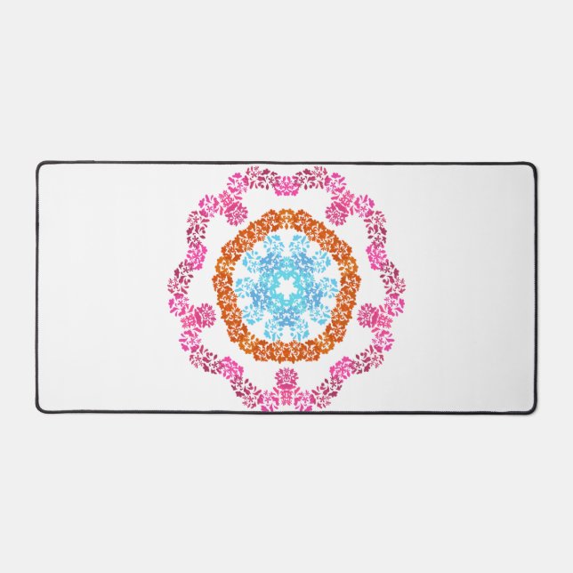 Alfombrilla de escritorio floral (Anverso)