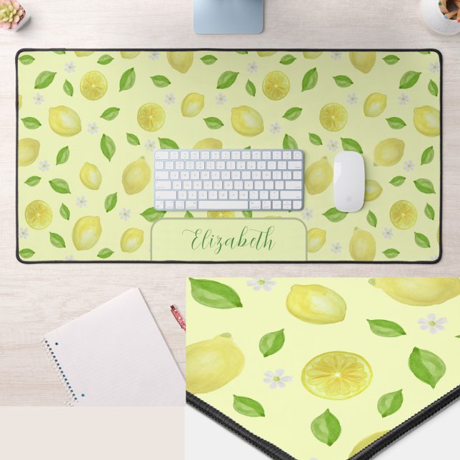 Alfombrilla de escritorio grande de limones amaril (Subido por el creador)