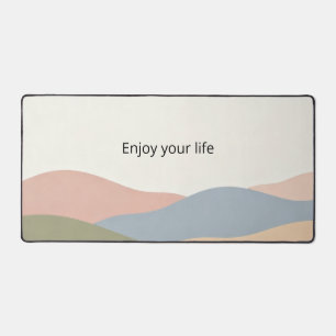 Alfombrilla de escritorio minimalista con bloques