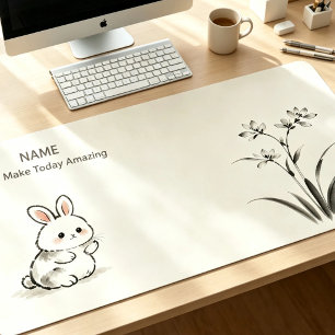 Alfombrilla de escritorio minimalista con nombre p