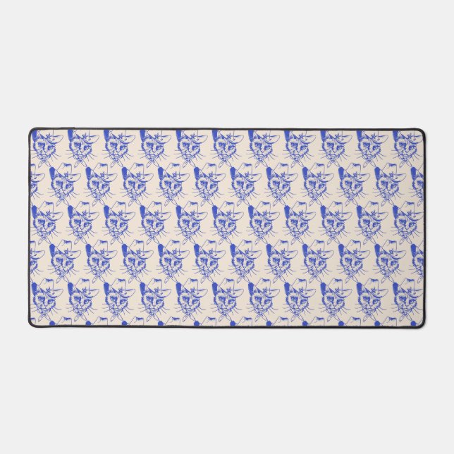 Alfombrilla de escritorio para gatos (Anverso)