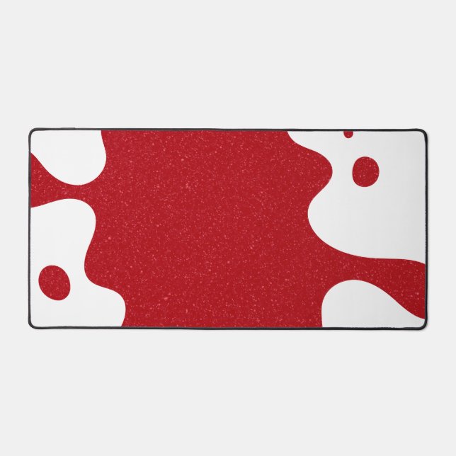 Alfombrilla de escritorio personalizada blanca y r (Anverso)