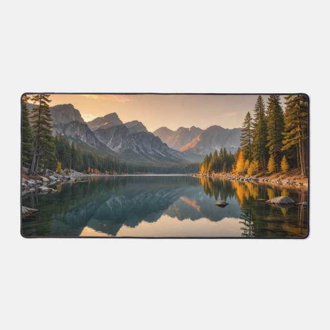 Alfombrilla de escritorio puesta de sol majestuosa (Anverso)