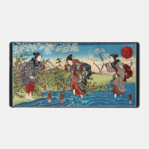 Alfombrilla de escritorio Tres damas japonesas cru