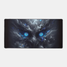 Alfombrilla de ojos azules humeantes