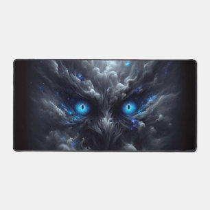 Alfombrilla de ojos azules humeantes