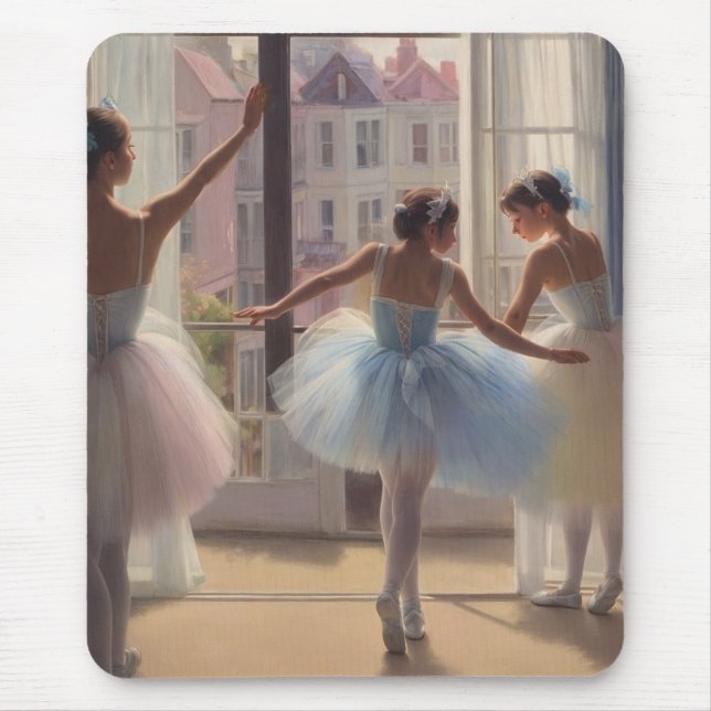 Alfombrilla de rató Bailarinas frente a la ventana (Frente)
