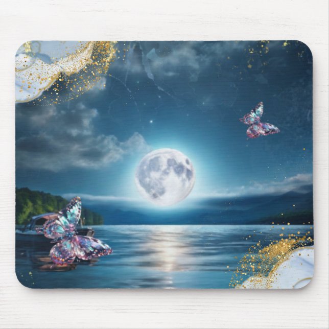 ALFOMBRILLA DE RATÓN マウスパッド（月夜の湖マウスパッド） (Frente)