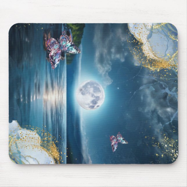 ALFOMBRILLA DE RATÓN マウスパッド（月夜の湖マウスパッド） (Frente)