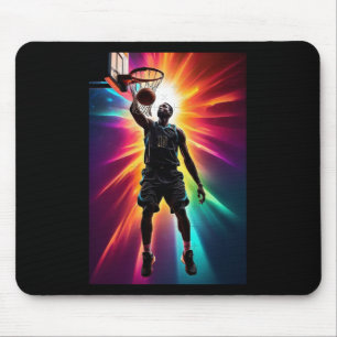 Alfombrilla De Ratón 004 Silhouette De Un Jugador De Baloncesto