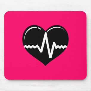 ALFOMBRILLA DE RATÓN 030719 MEDICAL HEARTBEAT SÍMBOLO LOGO GRÁFICO