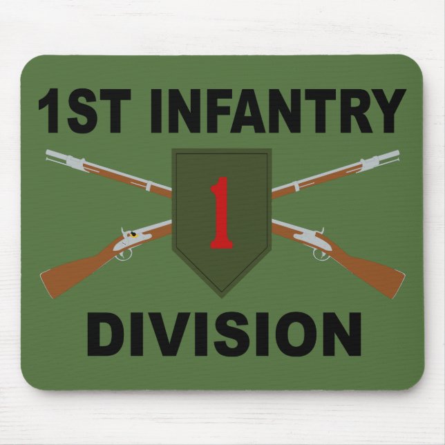 Alfombrilla De Ratón 1ª División de Infantería - Rifles cruzados - Con  (Frente)