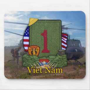 Alfombrilla De Ratón 1ª división de infantería vietnam vets Mousepad