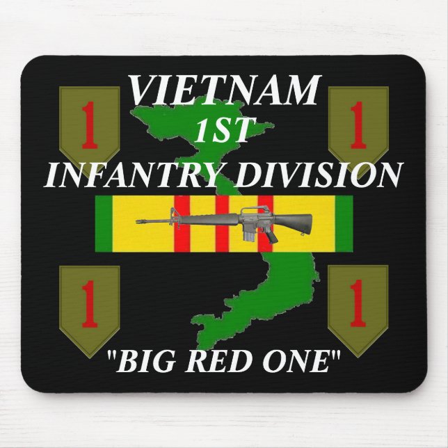 Alfombrilla De Ratón 1ª Infantería Vietnam Mousepad (Frente)