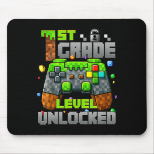 Alfombrilla De Ratón 1º Grado Nivel Sin Bloquear Video Gamer Pixel Ck T